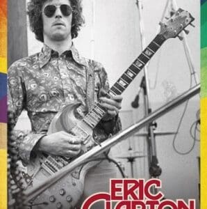 Guitarist playing electric guitar, vintage style.
