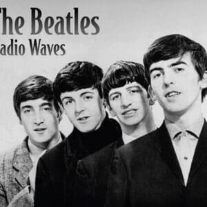 Black and white photo of a band.