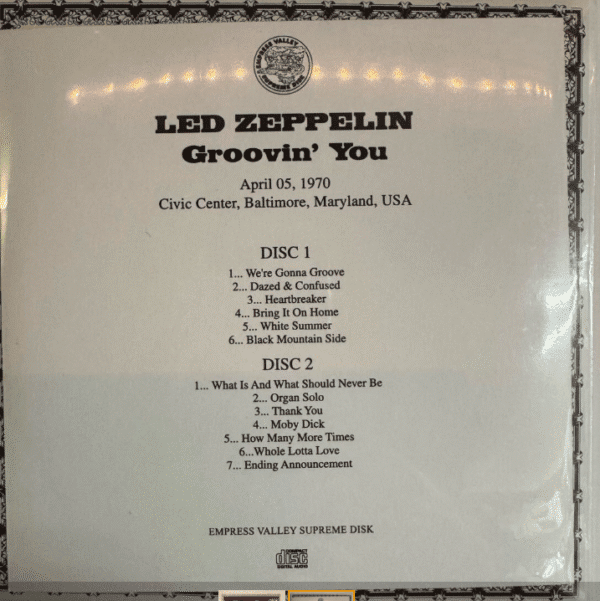 LED ZEPPELIN - GROOVIN' YOU - Image 2