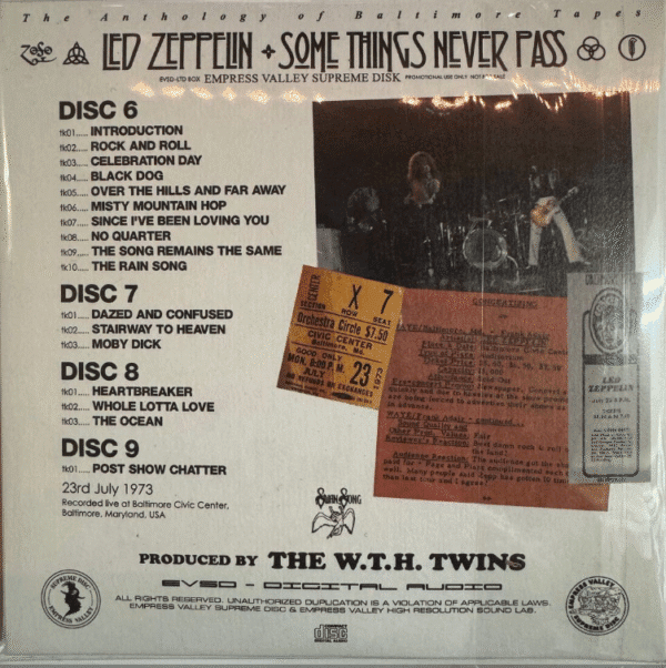 LED ZEPPELIN - SOME THINGS MUST PASS 9 CD BOX SET - Image 3