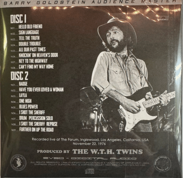 ERIC CLAPTON - COWBOY IN THE FORUM REVISITED - 2 CD - Image 2