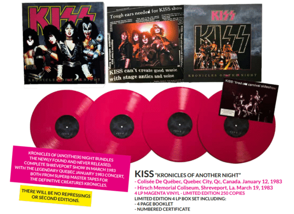 KISS - KRONICLES OF ANOTHER NIGHT - 4 LP LIPSTICK RED BOX SET - Image 2