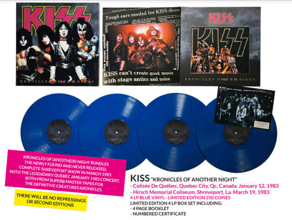 KISS - KRONICLES OF ANOTHER NIGHT - 4 LP BLUE BOX SET - Image 3