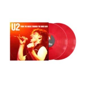 U2 album with two red vinyl records.