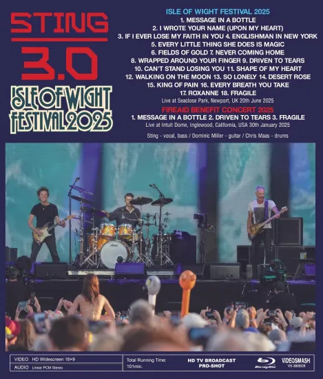 Live concert poster for Isle of Wight.