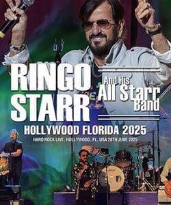 Concert poster for Hollywood, Florida 2025.