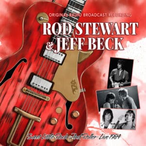 Red guitar and concert photos, 1984 recording.