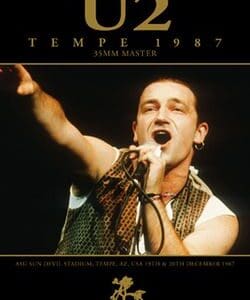 U2 concert poster, Tempe 1987 performance.