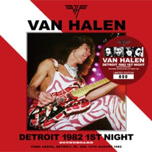 Van Halen concert poster, Detroit 1982.