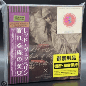 Japanese book with a small pink card on top, wrapped in plastic.