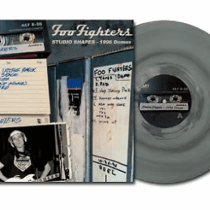Vintage Foo Fighters vinyl record with album cover and photos.
