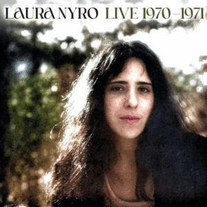 Laura Nyro live album cover from 1970-1971 featuring her portrait.