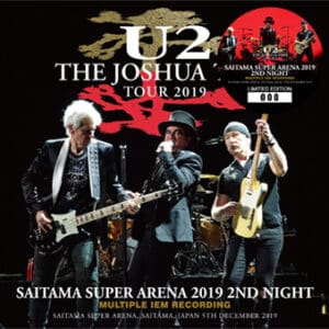 U2 performing live on The Joshua Tree Tour 2019 in Saitama Super Arena.