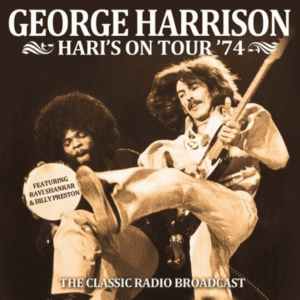 George Harrison performing live on his 1974 tour.