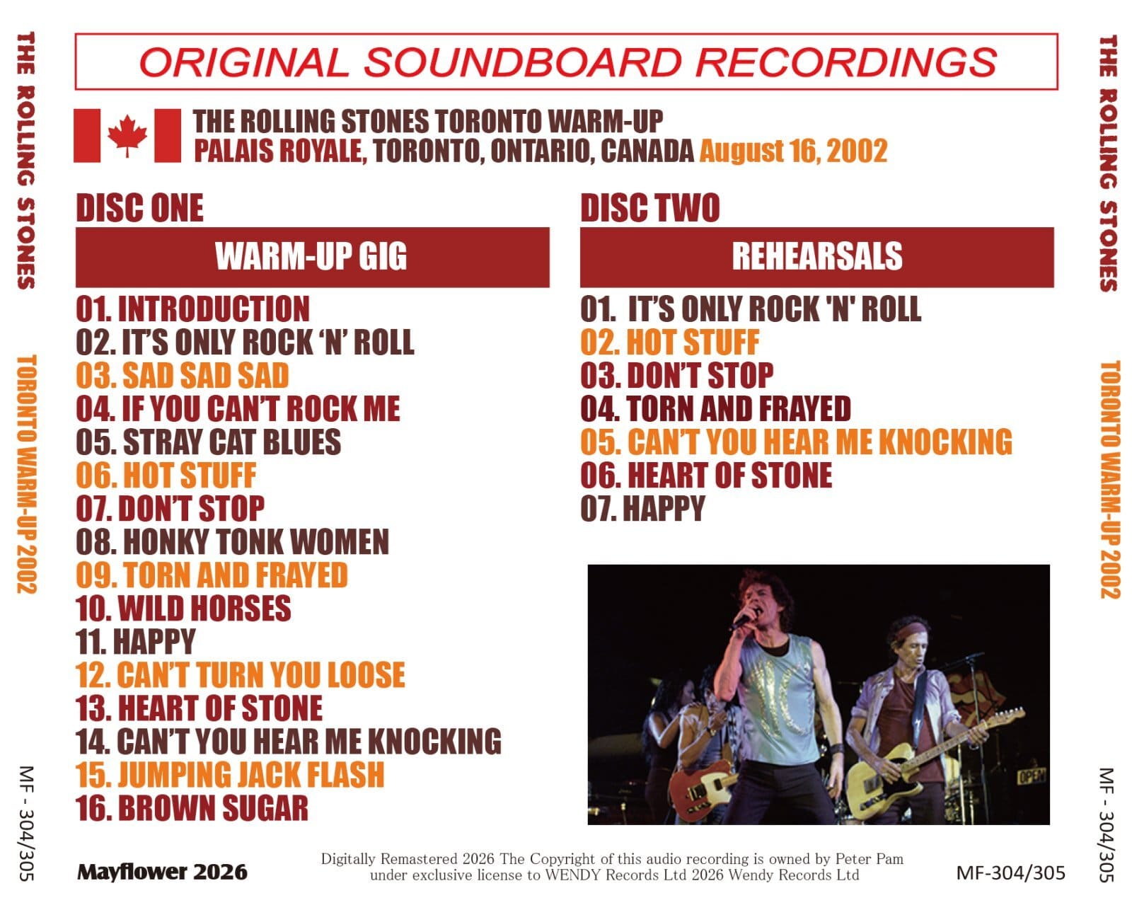 ROLLING STONES - TORONTO WARM-UP 2002 (2 CD) - Image 2